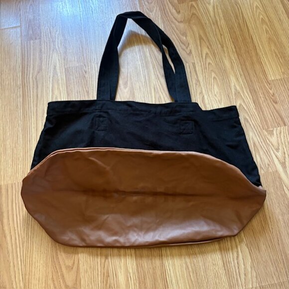 Billy Reid & Shindig Large Tote Canvas Bag Black - Picture 4 of 7